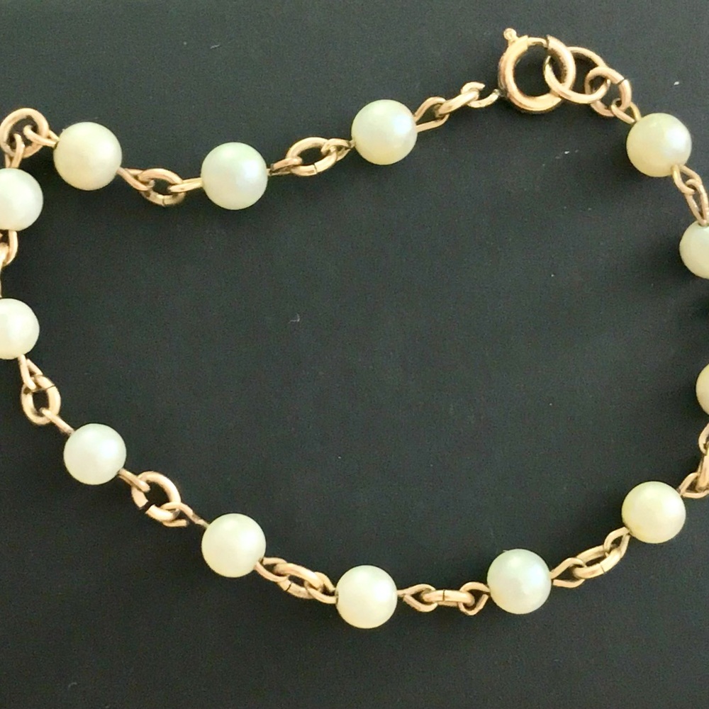 Rare Gold and Pearl Bracelet